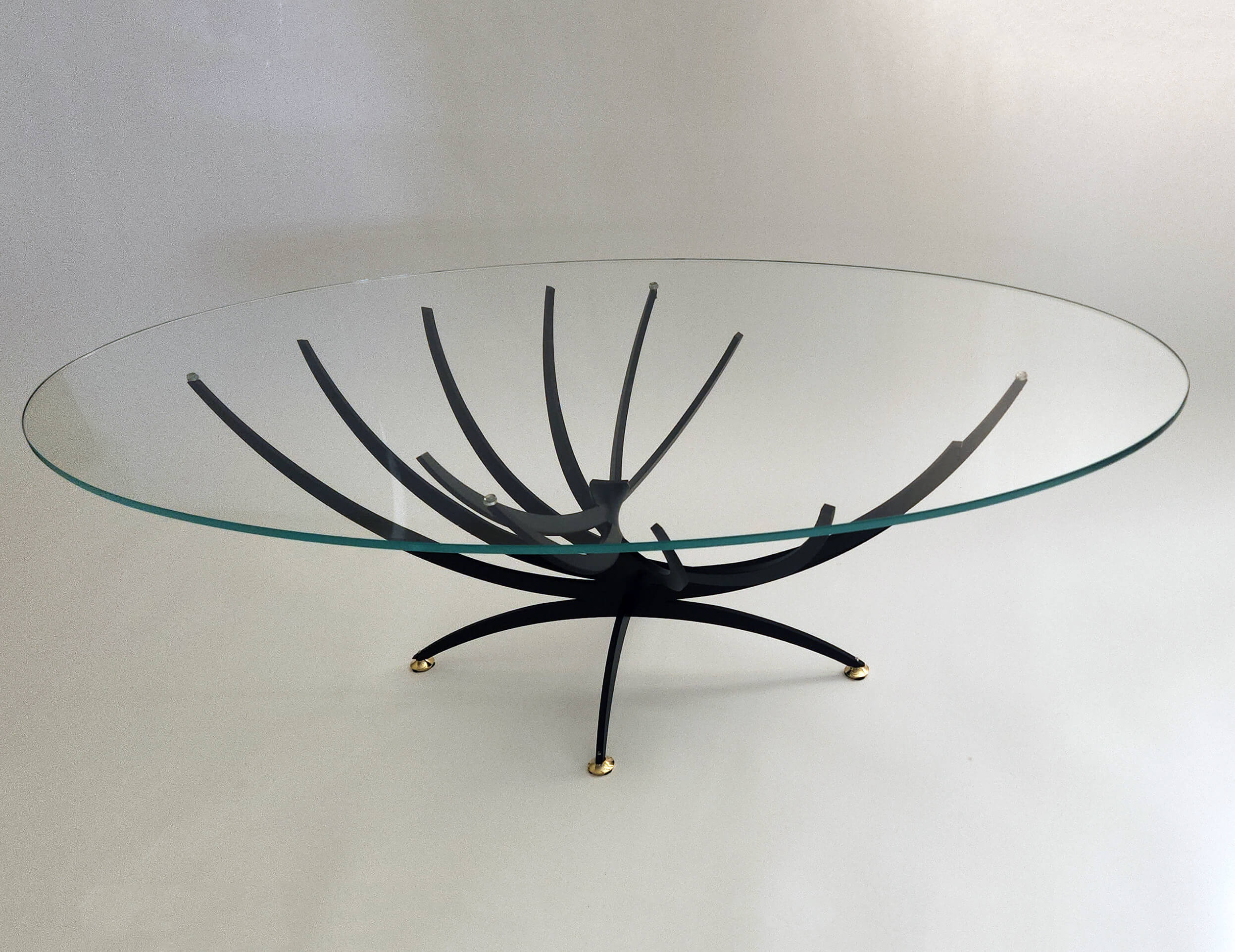 Serge Mouille Twisted Table "La Table Vrillee" in Black
